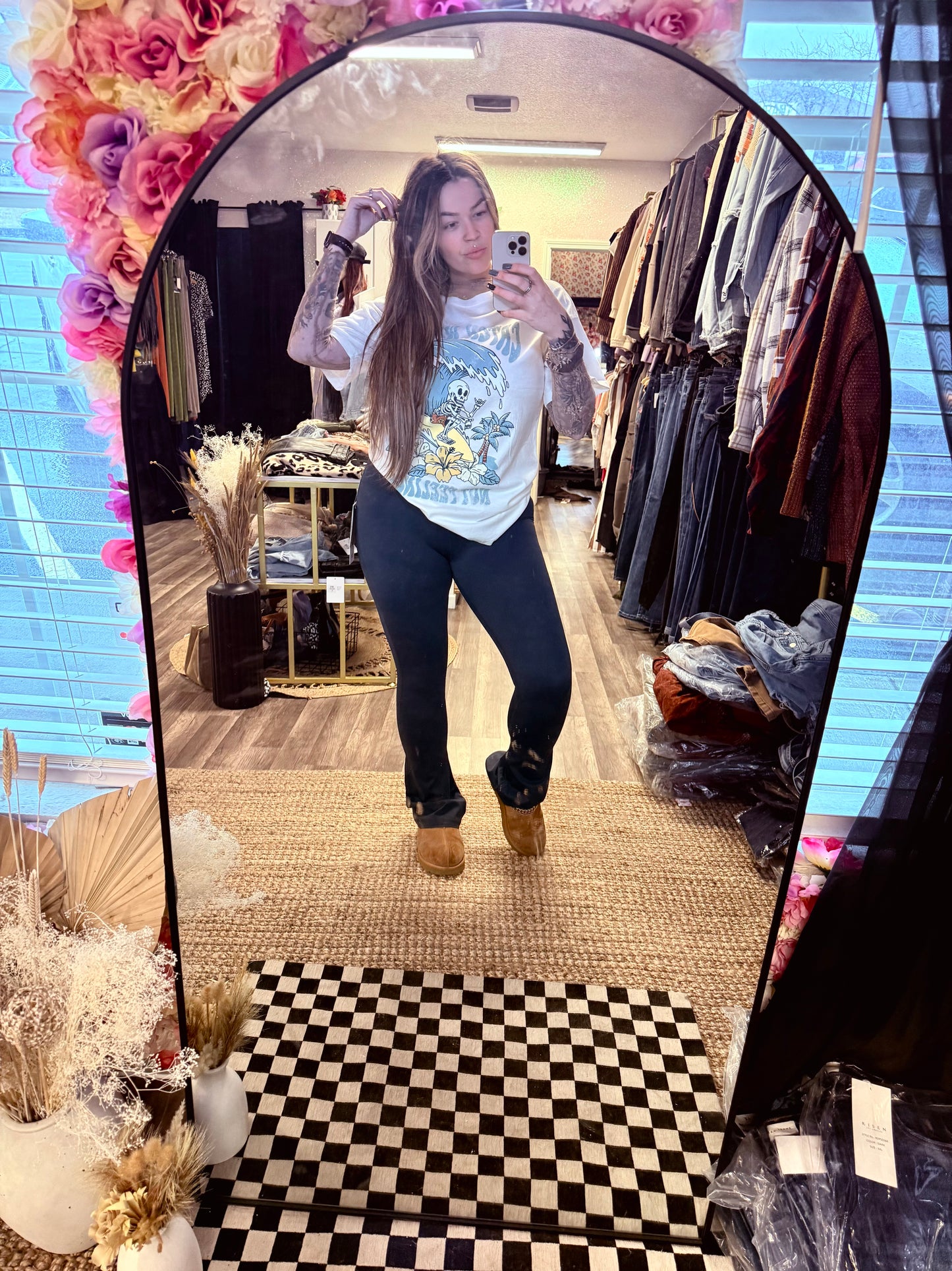 High-Rise Flared Leggings