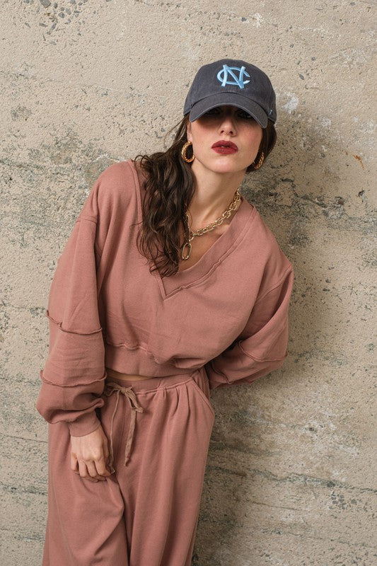 Cozy days long sleeve mocha