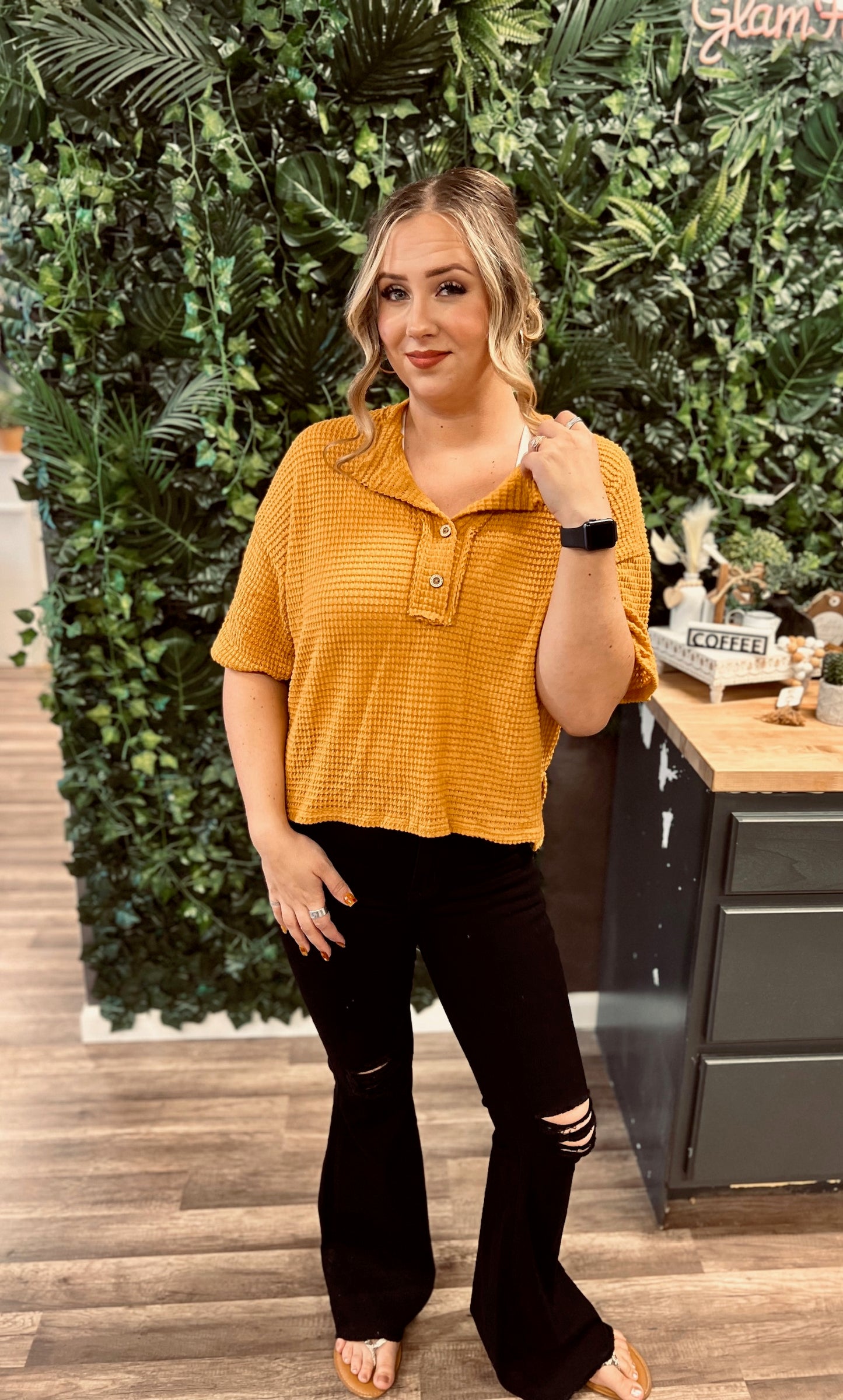 Black Bell bottom jeans