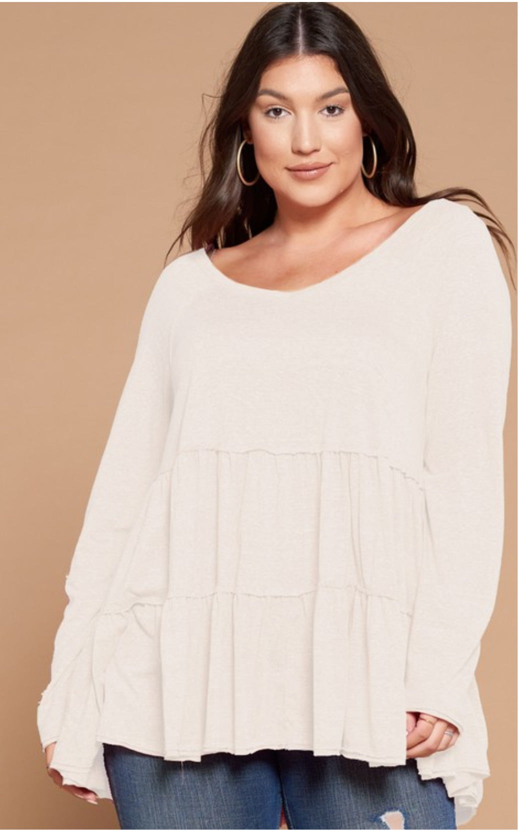 V- knock flowy-blouse