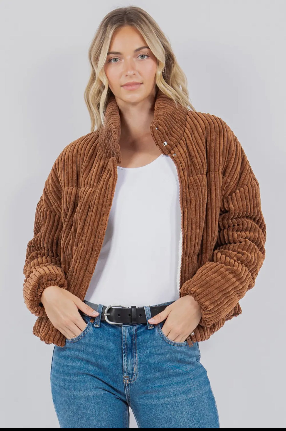 Corduroy Puffer Jacket