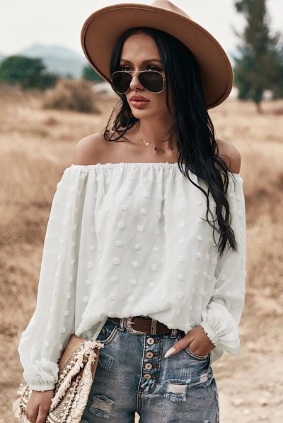Dotted off the shoulder