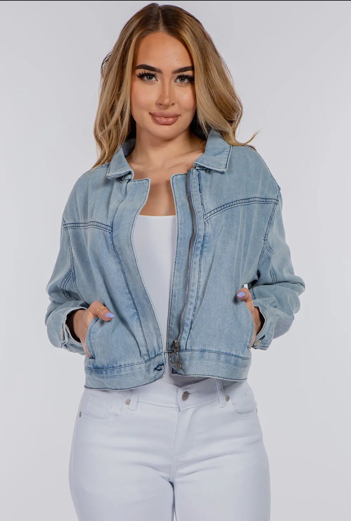 Moto Denim Jacket