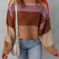 Color block sweater