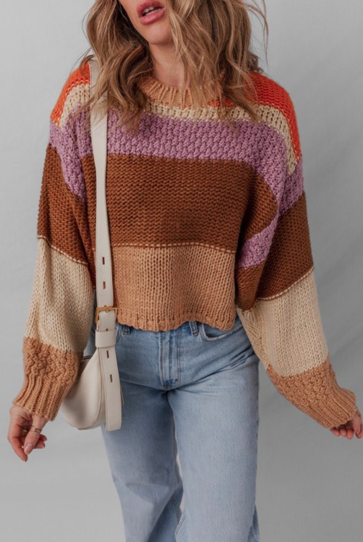 Color block sweater