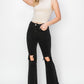 Risen High Rise Crop Straight Jeans