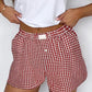 Gingham boxer shorts
