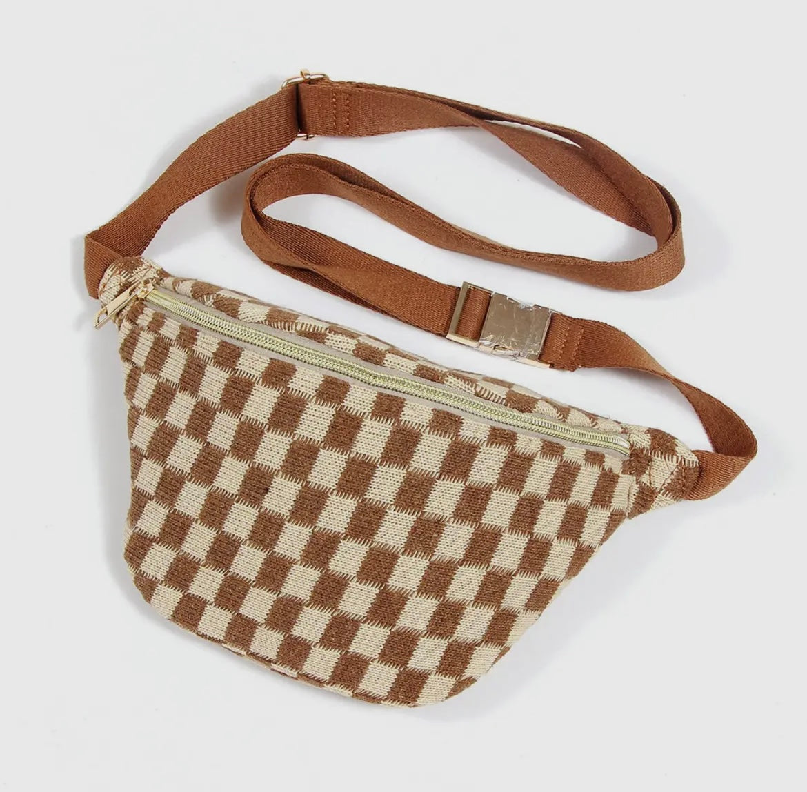 Checked crossbody