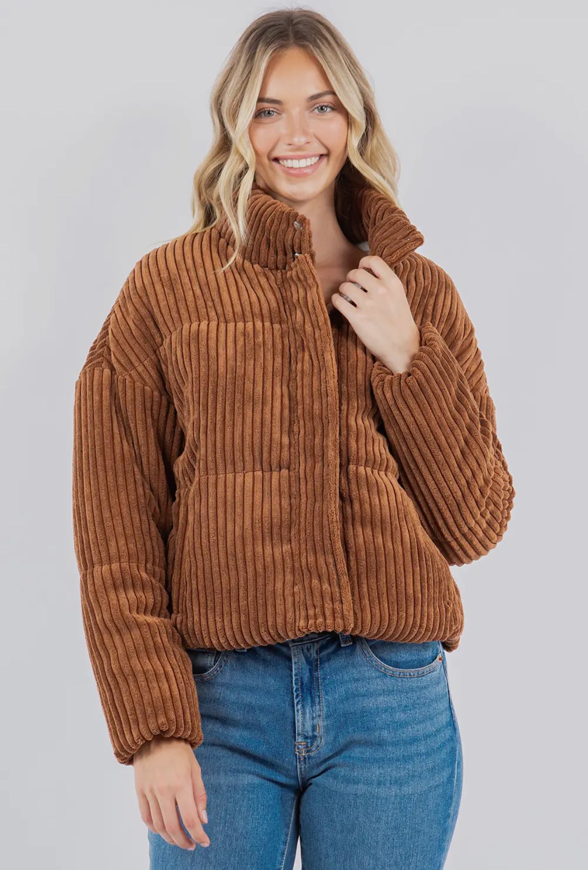 Corduroy Puffer Jacket