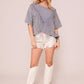 Denim washed tee