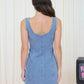 Denim button dress