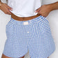 Gingham boxer shorts