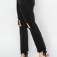 Risen High Rise Crop Straight Jeans