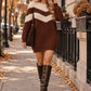Color block sweater dress