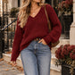 Burgundy sweater