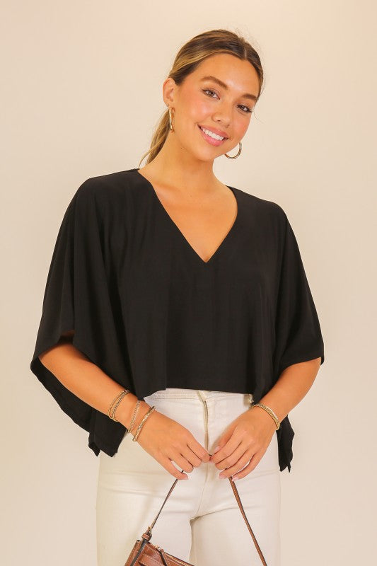 Flowy poncho top