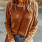 Waffle knit long sleeve