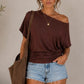Black knit top