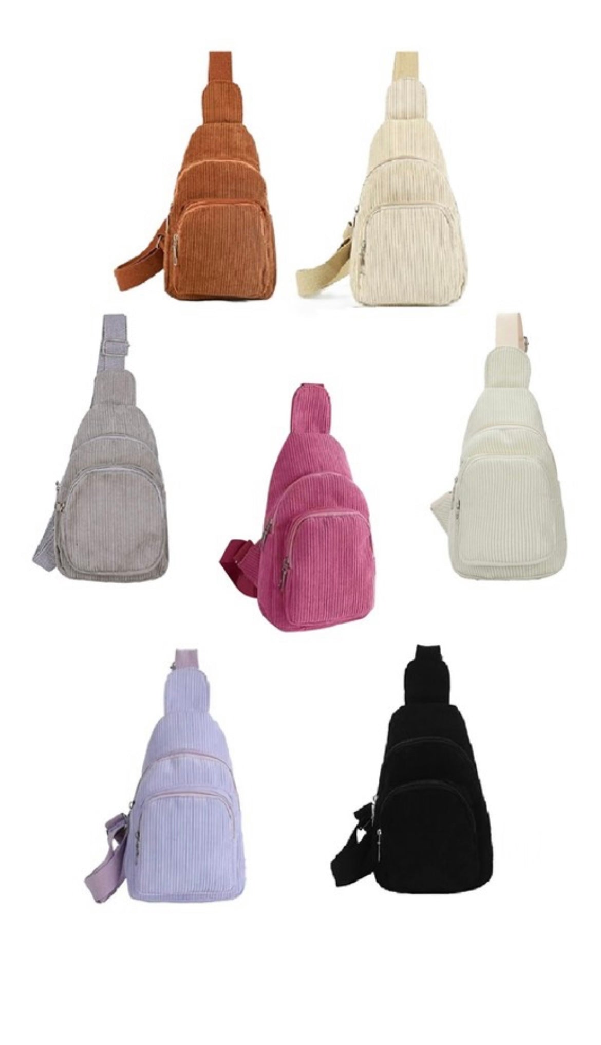 Corduroy double pocket