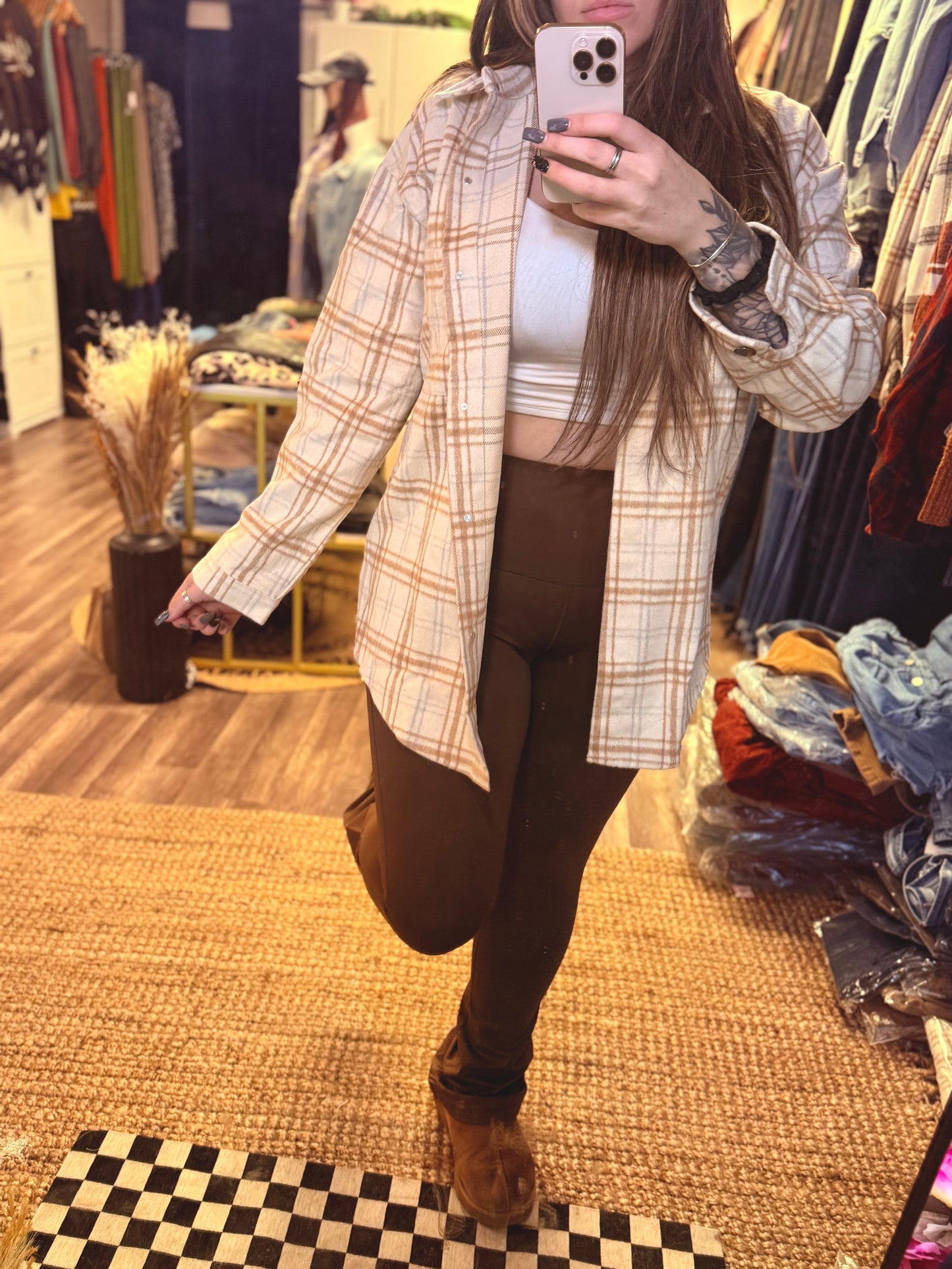 High-Rise Flared Leggings