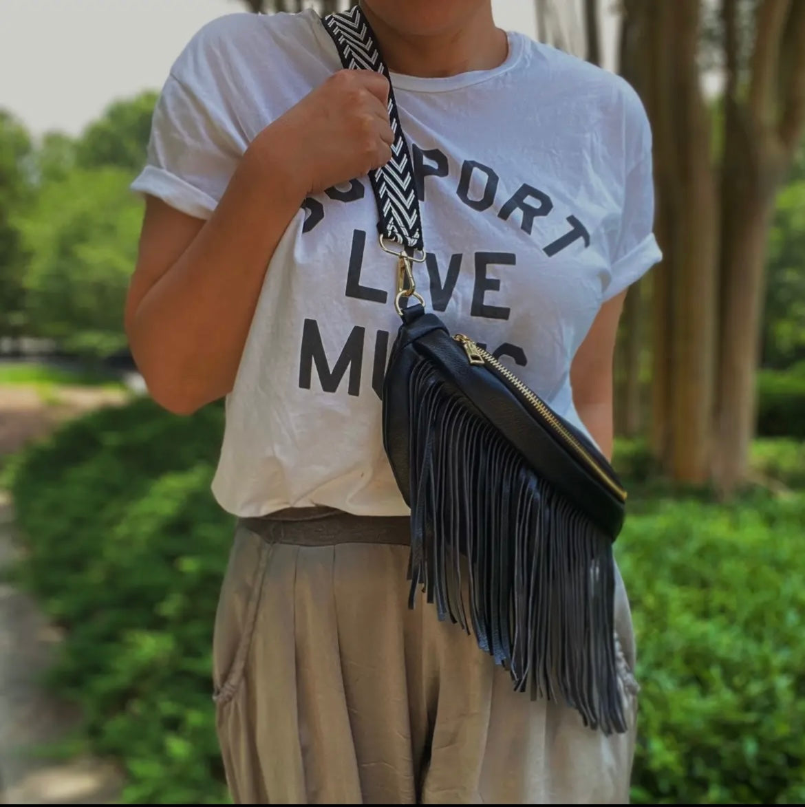 Fringed or Not Crossbody Bag