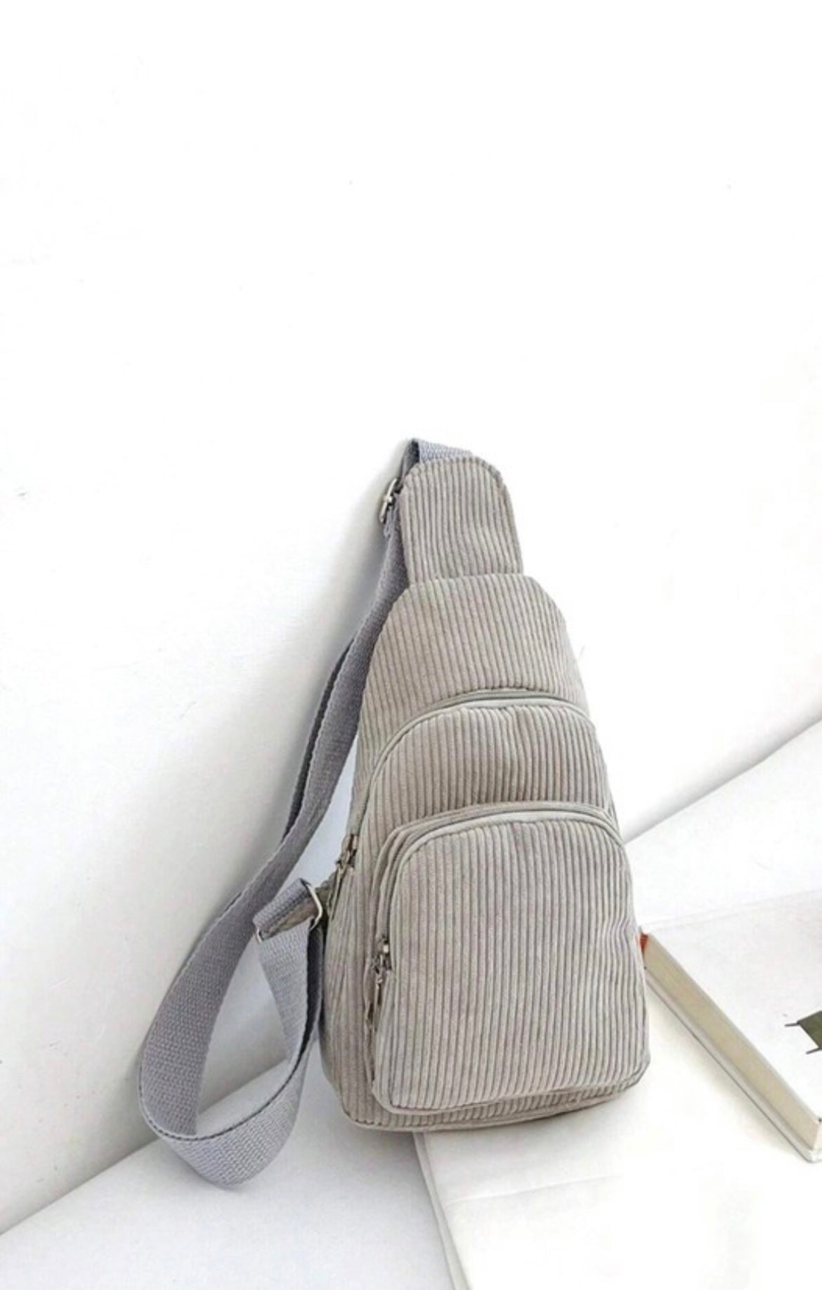 Corduroy double pocket