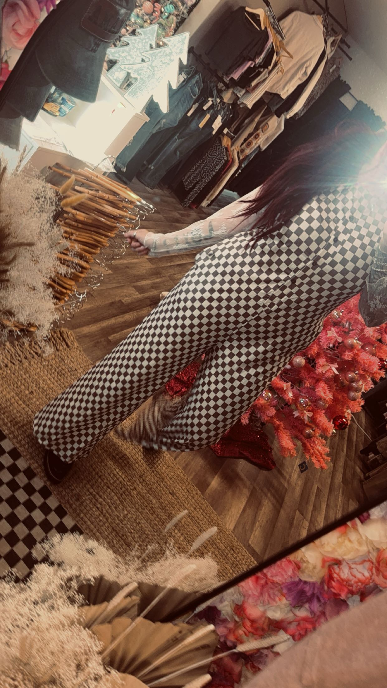 Checkered jumpsuit