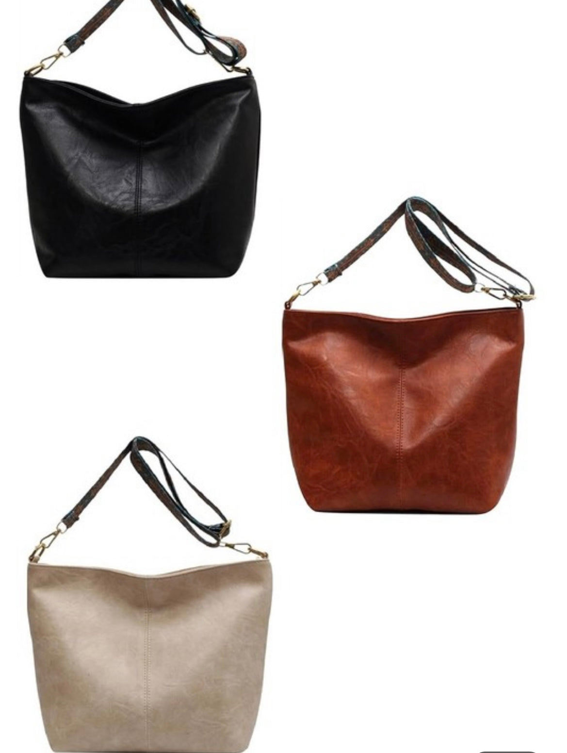 Retro leather crossbody