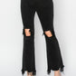 Risen High Rise Crop Straight Jeans