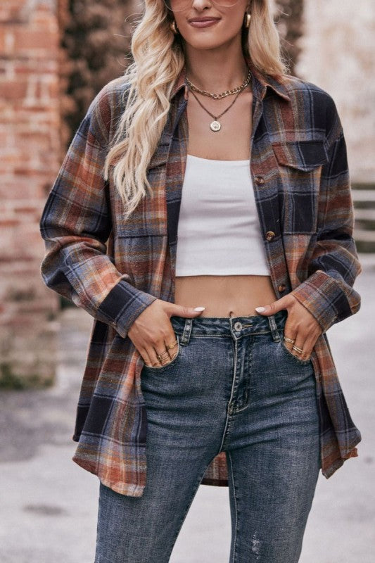 Fall flannel top