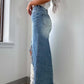 High low Denim skirt