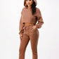 2-Piece Cropped Hoodie and Jogger Set