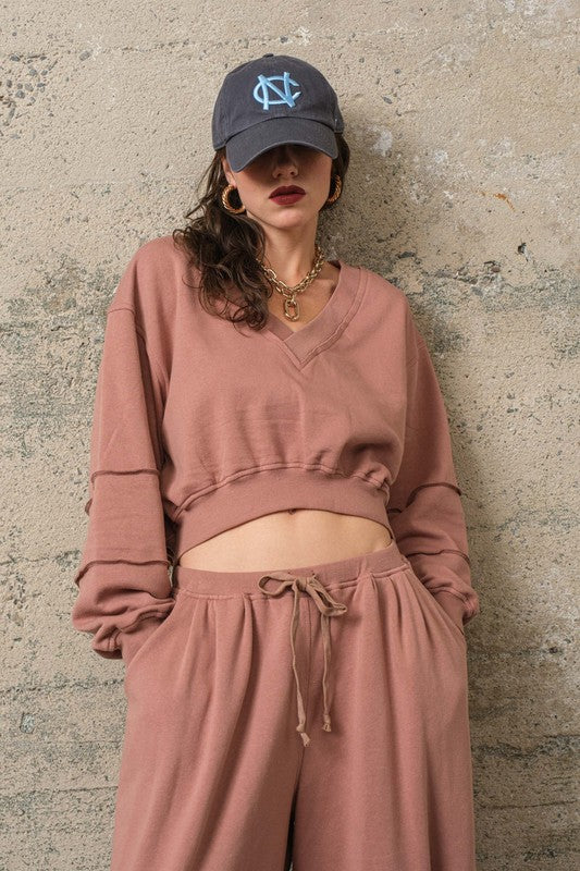 Cozy days long sleeve mocha