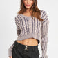 Cable knit sweater