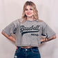 Baseball Mom Cropped Tee