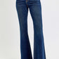 Risen High-Rise Flare Jeans