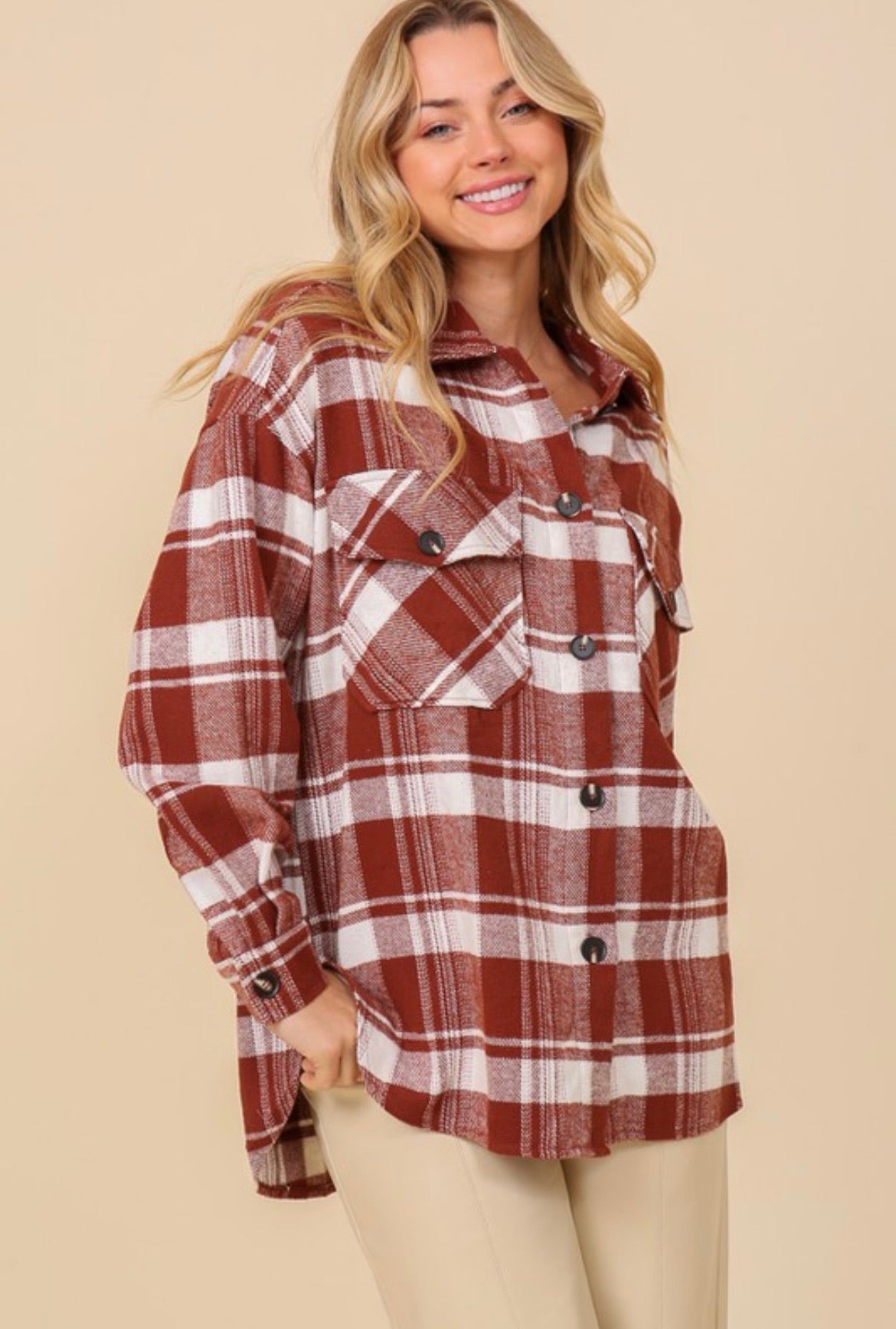 Rust Plaid Flannel