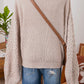 Textured Cable Knit Sweater