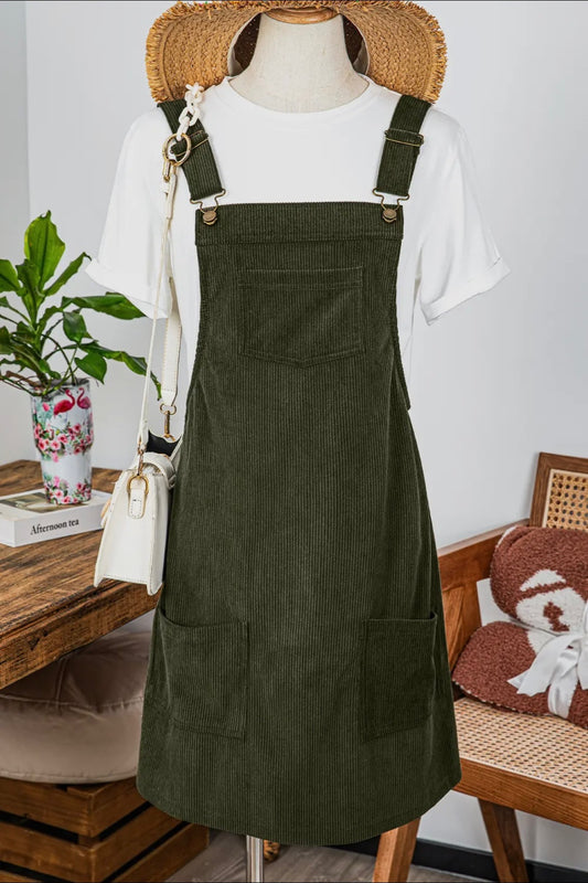 Corduroy Overall Dress