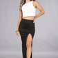 High rise skirt