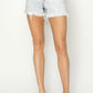 Risen Acid Wash High-Rise Side Slit Shorts