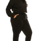 2-Piece Cropped Hoodie and Jogger Set